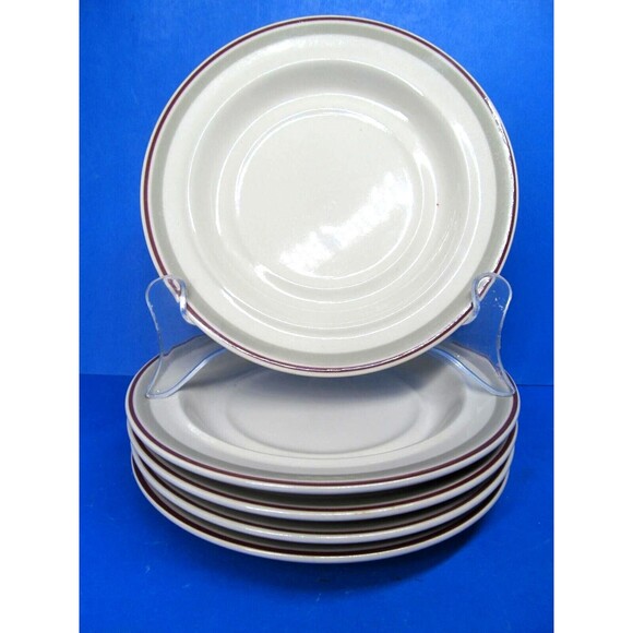 Epoch Essence Stoneware Bolero 6" Saucer Plates  Set Of Five - Picture 1 of 8